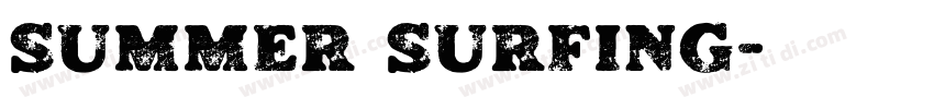 Summer Surfing字体转换